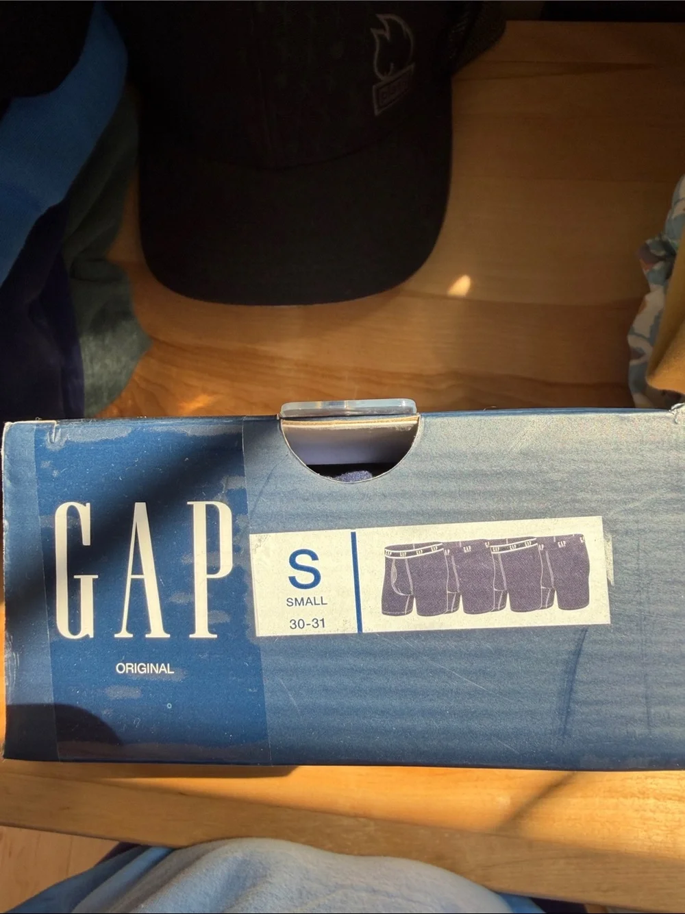 GAP Men Navy Cotton Stretch Boxer Briefs - 4 Pack size small